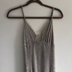 Grey texture design maxi fitted Size small size